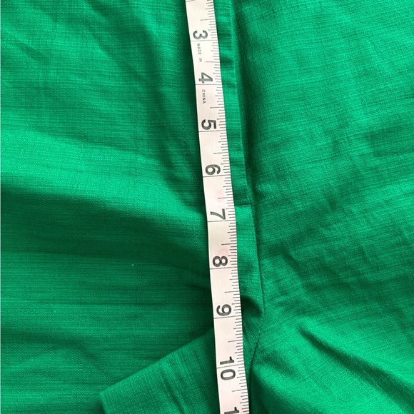 J. Crew High Waist Green Shorts Tailored Cotton Blend - Picture 4 of 5